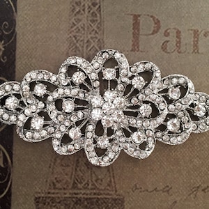 Broche de boda Broche de diamantes de imitación Broche de novia Broche de cristal
