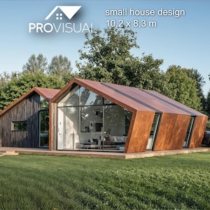 Complete Design Blueprint Set for Charming Vacation Home - Unique Recreational Cottage Plans, Ideal for Your Dream Getaway with floor plan