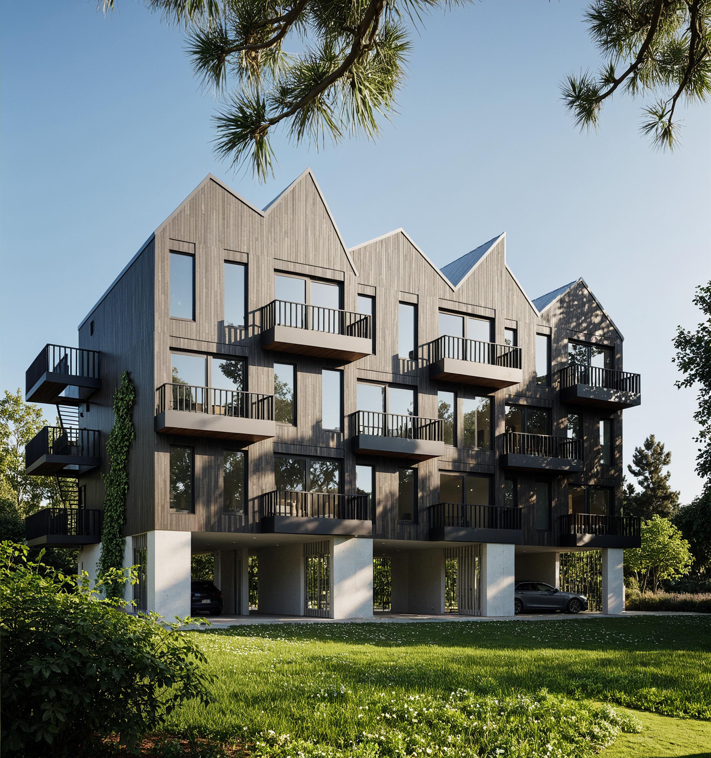 9 Luxury Apartment Building Plans | Modern Condo Layout Blueprint ...