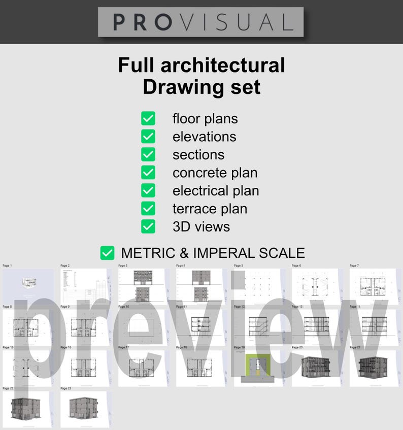 6 Apartments Complex Building Blueprints | Luxury Condo Layout Set ...