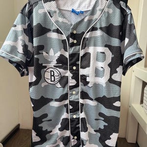 Brooklyn Nets basketball jersey shirt Adidas sz M