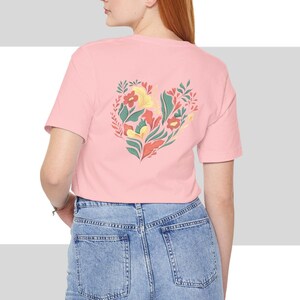 Flower Shirt, Gift For Her, Flower Shirt Aesthetic, Floral Graphic Tee, Floral Shirt, Flower T-shirt, Wild Flower Shirt, Wildflower T-shirt
