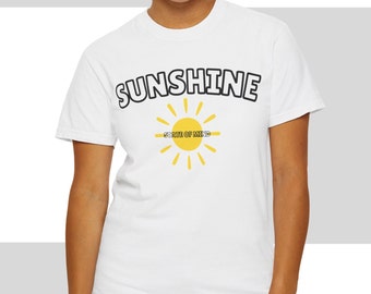 Sunshine State of Mind Comfort Colors T-Shirt, Preppy Oversized Tee