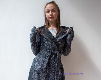 Hooded Maxi Cardigan: Women's Gothic Elven Cloak with Pockets,Asymmetrical cloak