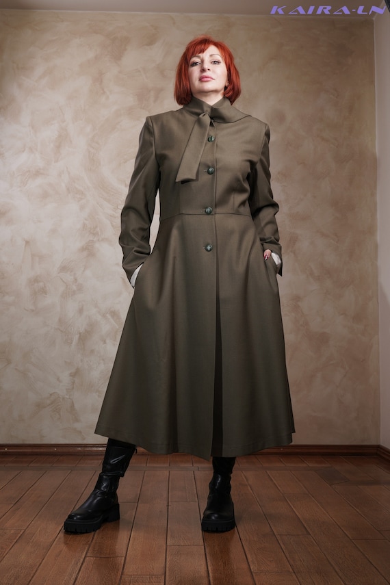Custom Handmade Women's Coat – Vintage Style Spring/fall