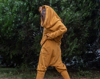 Comfortabele en warme hoodie Sportief yogasweatshirt Dagelijkse asymmetrische blouse Niet-standaard capuchon, moderne zakken