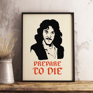Inigo Montoya 'Prepare to Die' Cross Stitch Pattern | Princess Bride Portrait