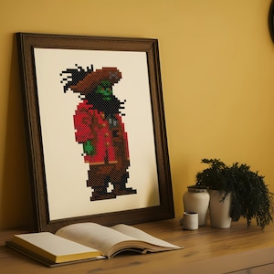 Geist Pirat LeChuck Kreuzstichmuster - Inspiriert von der Monkey Island Spieleserie