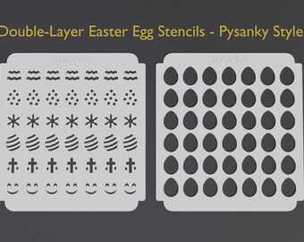Double-Layer Osterei Schablonen - Pysanky Style (.STL Für 3D-Druck)