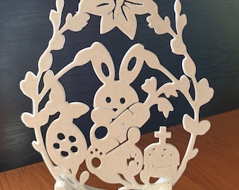 Osterhase Tisch Dekor | STL Dateien für den 3D Druck Spring Bunny Stand