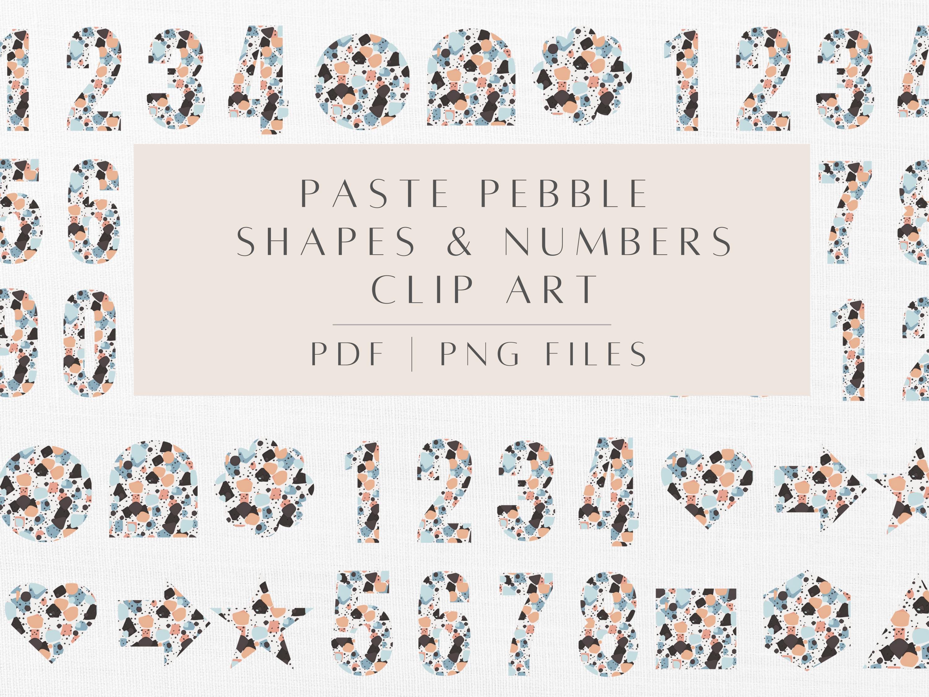 Speckled Shapes & Numbers PNG Clipart – Modern Classroom Decor ...