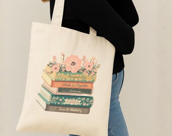 Austen Book Tote  Pemberley Love Regency Book Bag