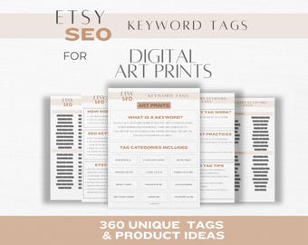 Boost Your Art Shop Sales with Our Etsy Keywords PDF - A Must-Have for Art Sellers!