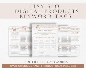 Printables Keywords Etsy SEO Keyword Guide: Digital Downloads, Tags & Tips (PDF)
