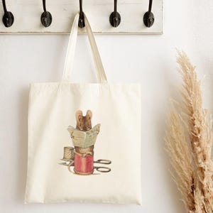 Beatrix Potter Bag Story Book merch The Tailor Mouse Canvas Tote