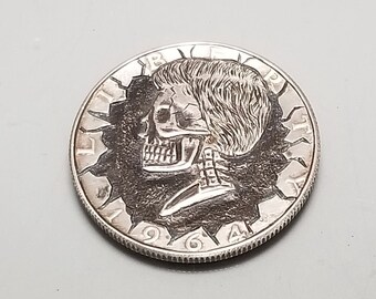 Skulled Out 1964 Kennedy Silver 1/2 Dollar