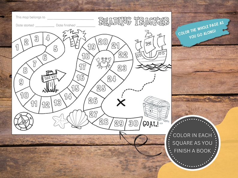 Kids Summer Reading Challenge | Reading Tracker, Reading Log & Reading ...