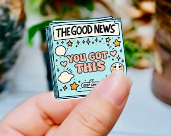 You Got This Sticker | Positive Affirmation Mental Health Vinyl Decal, Motivational Quote Waterproof Sticker for Laptop, Water Bottle & iPad