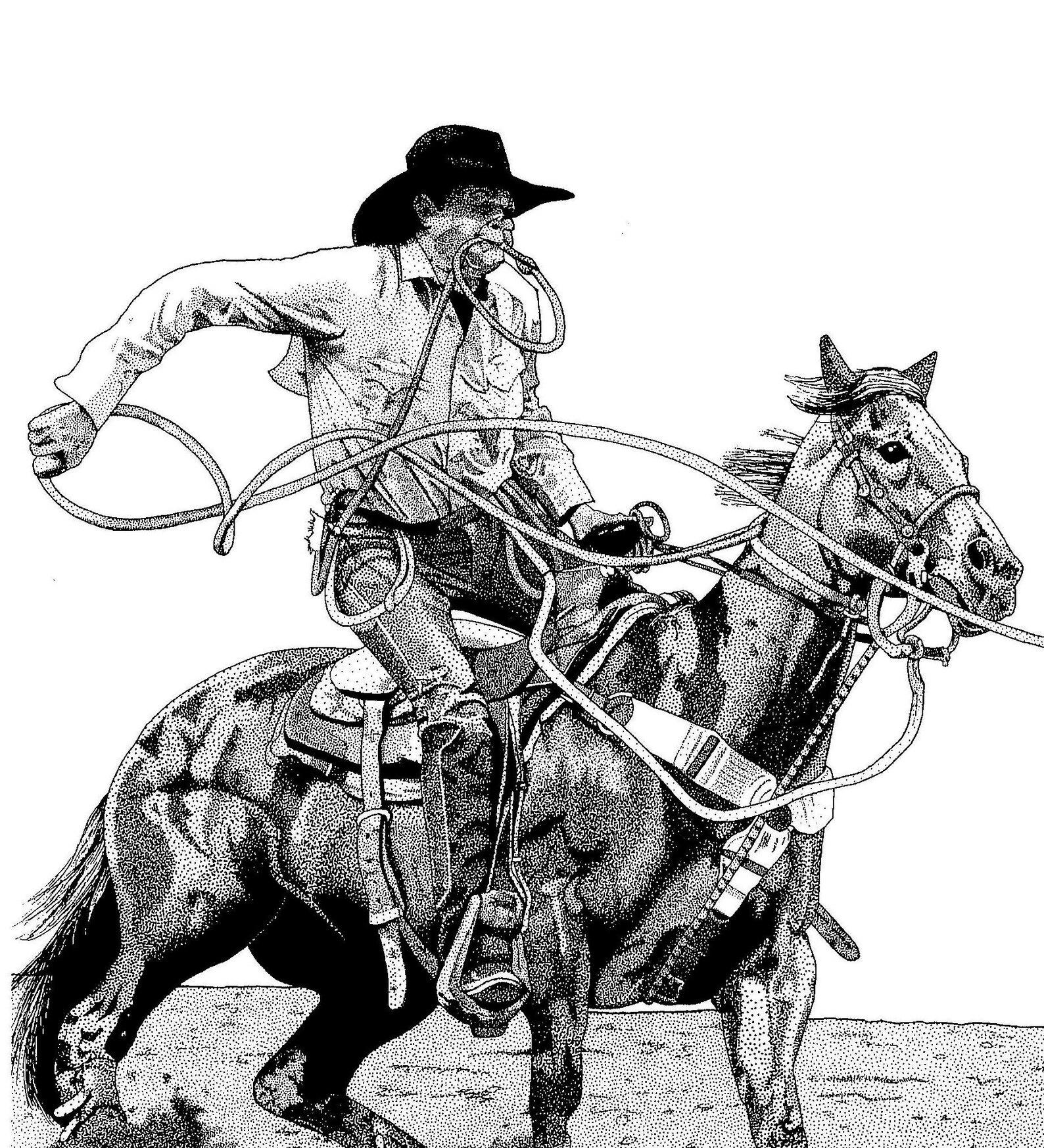 Calf Roper 1 Limited Edtion Print Clay Tom Cooper - Etsy