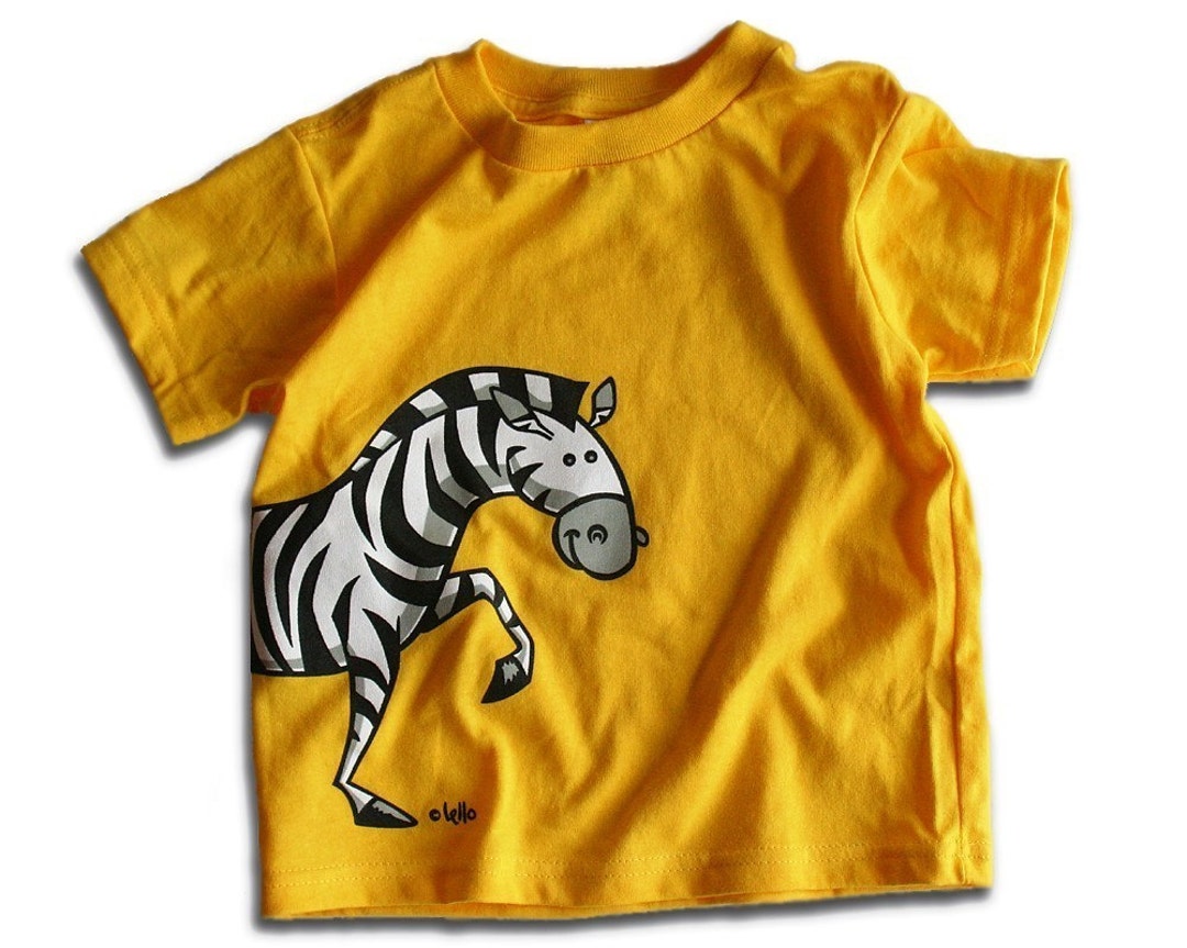 Zebra Kid's Tshirt Etsy