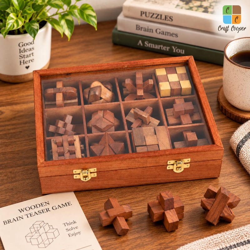 Wood Blocks Brain Teasers - Etsy