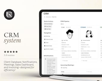Notion crm Vorlage: All-in-One Business-System
