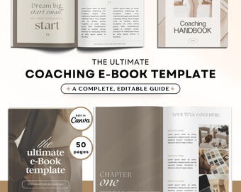 Canva Coaching E-Book Template: Customizable Beige Design