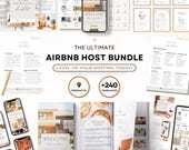 Ultimate Airbnb Host Bundle with 240+ Canva Templates for Cleaning Checklists, Airbnb Welcome Books, Signs, and Social Media Tools
