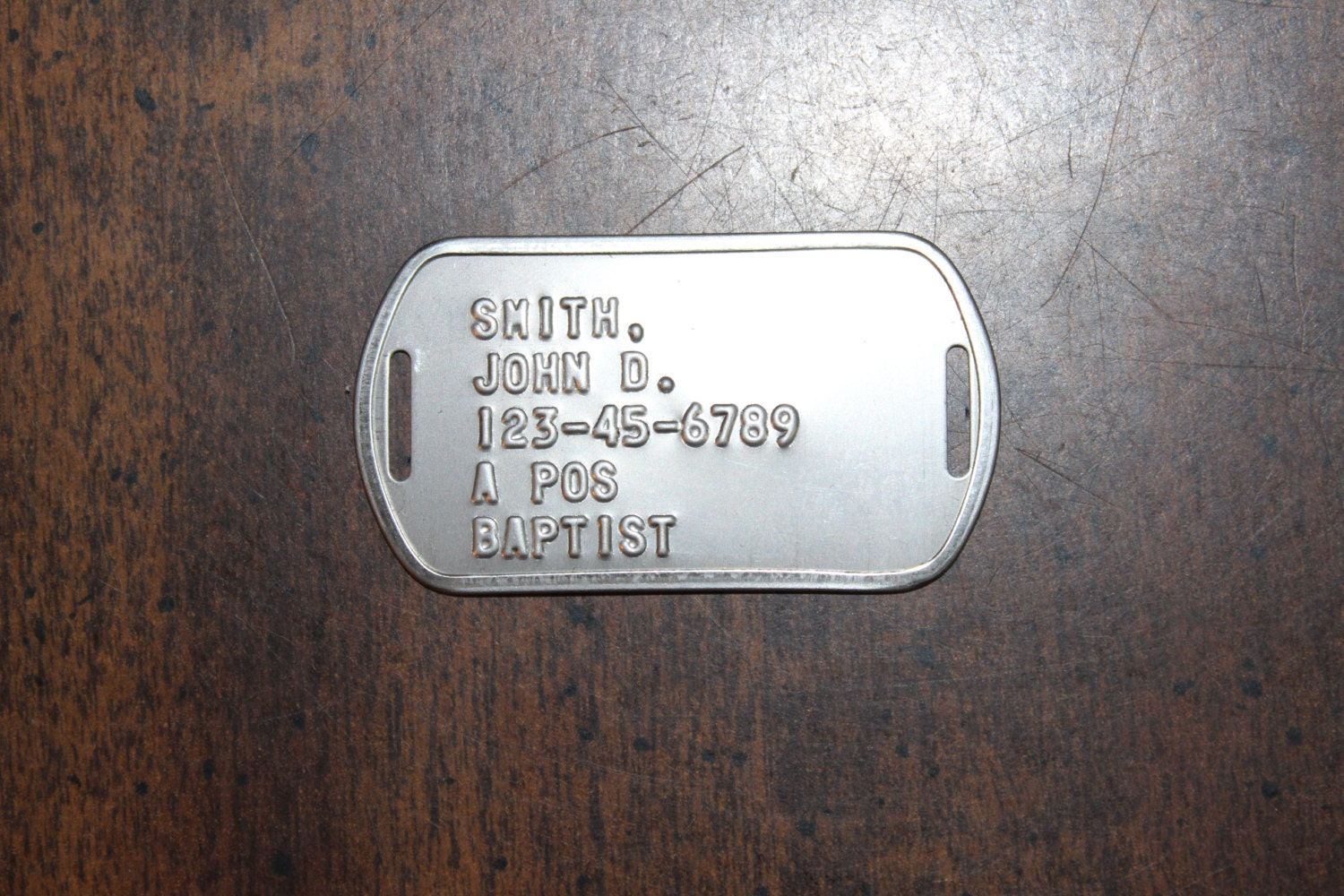 What Do Army Dog Tags Say