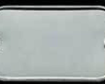 LOT of 12 Real 2 Hole Stainless Steel Military Dog Tag Blanks FREE SHIPPING