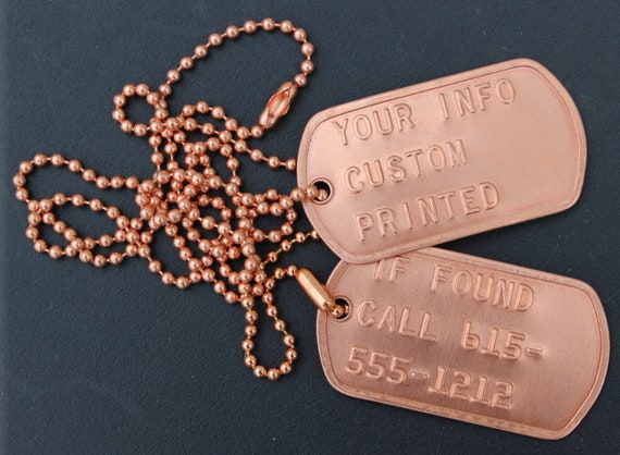 Real Standard Military Dog Tags Dogtags Made Just For U
