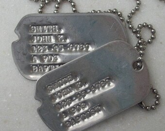 silver 950【1枚組】dog tag handmade