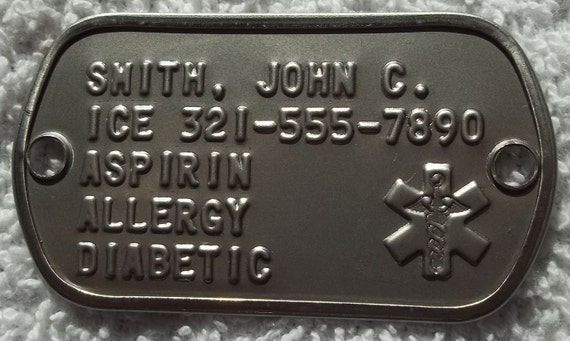 Medical tags for dogs sale