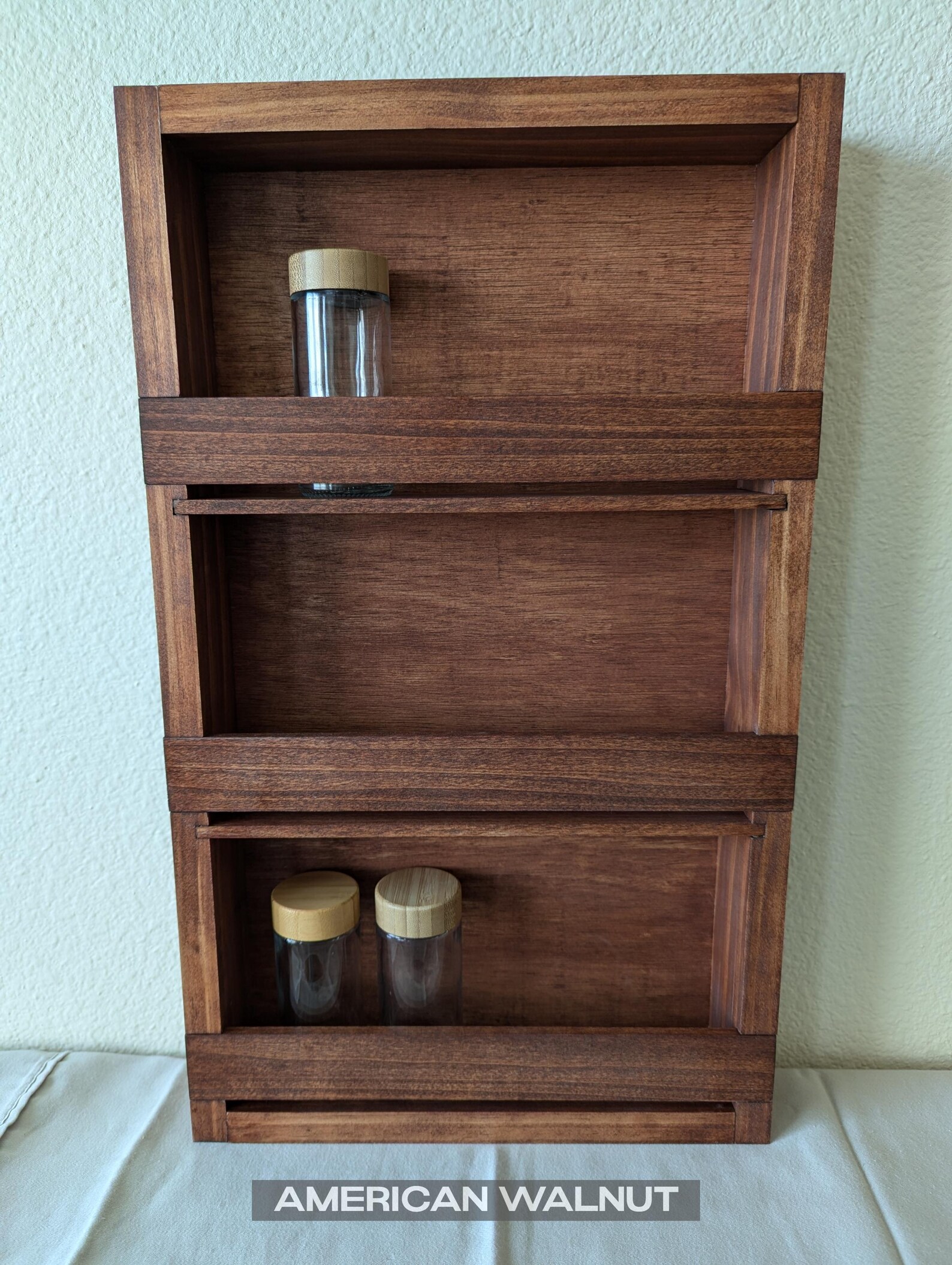 Custom Spice Rack, Handmade, Solid Wood, Kitchen Storage Shelf - Etsy