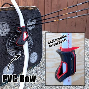 3d printed archery handle, Archery, Archery bow handle, 3d printed arrow rest, archery equipment, 3d printed, archery handle, pvc bow handle