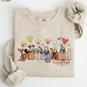 Disneyland Halloween Trick Or Treat Sweatshirt, Disney Halloween Sweatshirt, Mickey And Friends Sweatshirt, Halloween Disney Party Hoodie