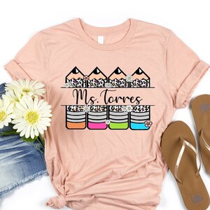 Custom Teacher Shirt, Teacher Name Shirts, Personalized Teacher Gift, School Shirt,  Funny Teacher Shirt, School Name Shirt, Teacher Shirt