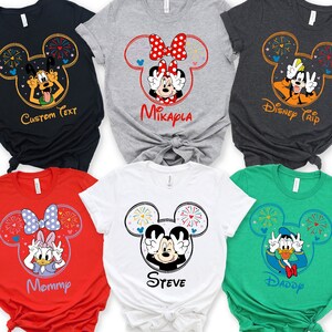Custom Disney Characters Shirt, Disney Family Matching Shirt, Disney Family Vacation Shirt, Disney Trip Shirt, Mickey and Friends Shirts