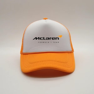McLaren Trucker Hat, McLaren Formula One Cap, Formula 1 Racing Hat, F1 Fan Gift, McLaren Team Cap, Unisex Motorsport Hat, Retro Racing Style