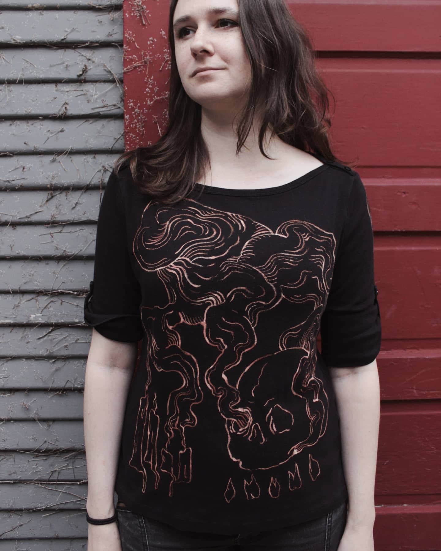 The Alter Bleach Painted Shirt (S/M) - Etsy