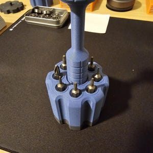 EDC 1/4 ビットオーガナイザー (回転式ドライバービット収納)