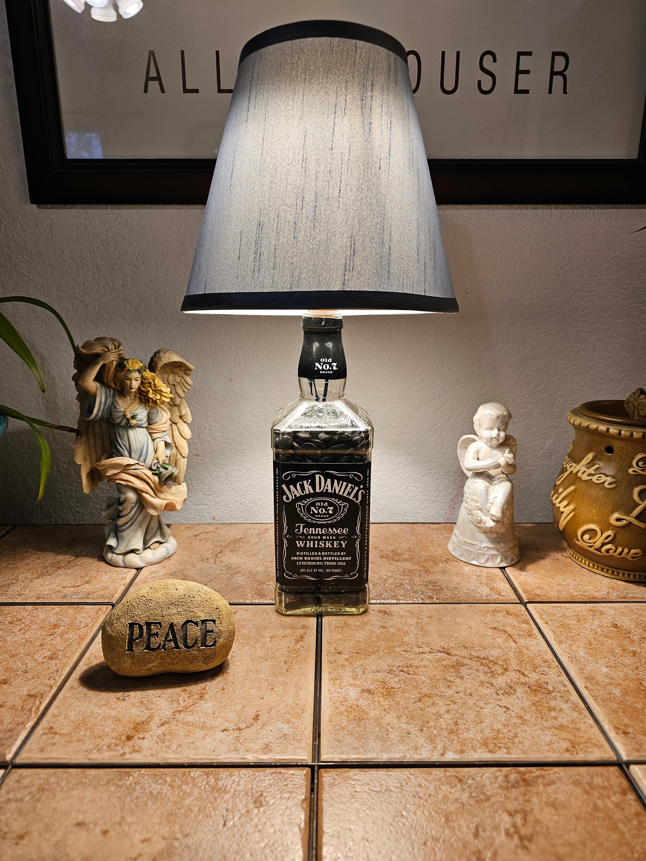 Reclaimed/repurposed Whiskey Bottle Lamps - Etsy
