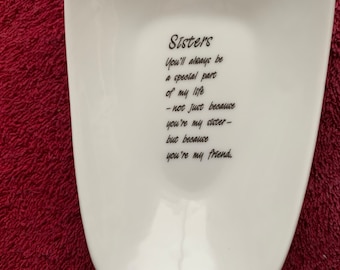 Ceramic Spoon Rest with  Dad  Saying 5” Long and 3 1/2  wide at top of spoon