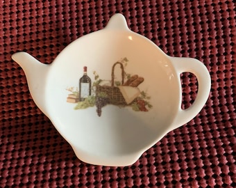 Ceramic Teabag with Wine Basket  4.5