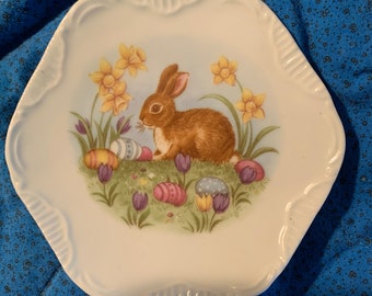 Ceramic  Coaster or Teabag 4 1/4  wide  with Fall Leaves