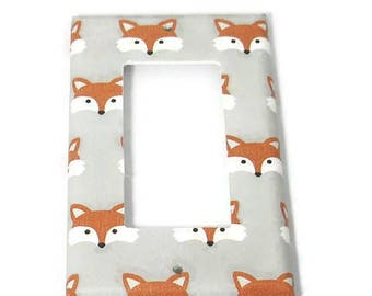 Rocker Light Switch Cover Wall Decor  Light Switch Plate Switchplate in Little Fox (275R)