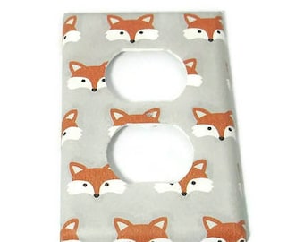 Light Switch Cover Wall Decor Outlet Plate Switchplate in Little Fox (275O)