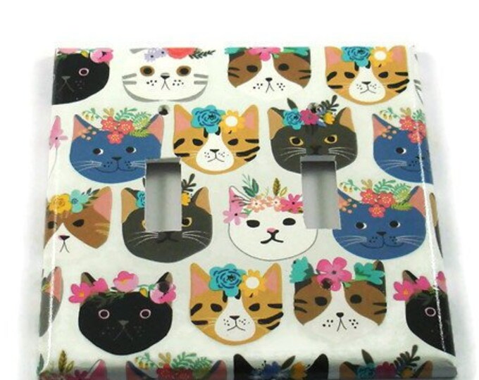 Double Light Switch Cover Switchplate Wall Decor Light Switch Etsy