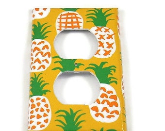 Kitchen Outlet Switchplate Light Switch Plate Cover in Pineapple (110O)