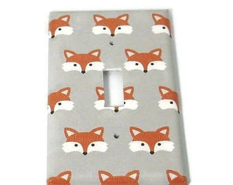 Nursery Light Switch Plate in Little Fox (275S)